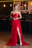 Long Red Evening Dress ABU5071