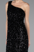 Midi Black Scaly Party Dress ABK2377