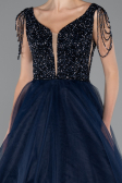 Long Navy Blue Designer Evening Dress ABU5019