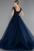 Long Navy Blue Designer Evening Dress ABU5019
