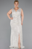 Long Mink Scaly Plus Size Evening Dress ABU3194