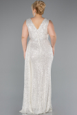 Long Mink Scaly Plus Size Evening Dress ABU3194