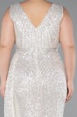 Long Mink Scaly Plus Size Evening Dress ABU3194