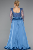 Indigo Long Beaded Plus Size Engagement Dress ABU4761