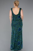 Long Green Plus Size Evening Gown ABU5018