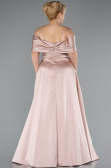 Mink Long Satin Plus Size Evening Gown ABU4998