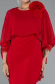 Midi Red Cocktail Dress ABK2382