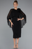 Midi Black Cocktail Dress ABK2382