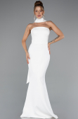 Long White Evening Dress ABU5097