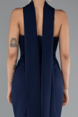 Long Navy Blue Evening Dress ABU5097