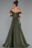 Long Olive Drab Beaded Evening Dress ABU5099