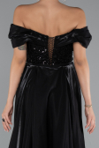 Long Black Beaded Evening Dress ABU5099