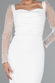 Midi White Cocktail Dress ABK2387