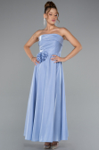 Light Blue Midi Satin Cocktail Dress ABK2363