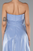 Light Blue Midi Satin Cocktail Dress ABK2363