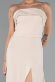 Long Beige Chiffon Prom Gown ABU5108