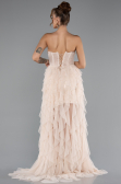 Beige Long Evening Dress ABU5071