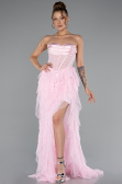 Powder Color Long Evening Dress ABU5071