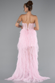 Powder Color Long Evening Dress ABU5071