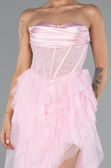 Powder Color Long Evening Dress ABU5071
