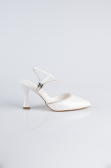 White Leather Evening Shoe MJD5150