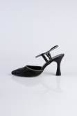 Black Laser Cut Stiletto MJ5150