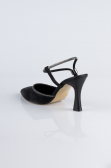 Black Laser Cut Stiletto MJ5150