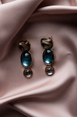 Oil Green Earring BJ1044