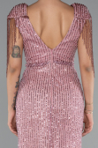 Long Powder Color Evening Dress ABU5132