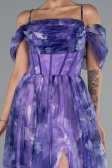 Long Purple Evening Dress ABU5133