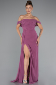 Rose Colored Long Chiffon Evening Dress ABU4925