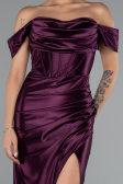 Plum Long Evening Dress ABU3611