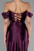 Plum Long Evening Dress ABU3611