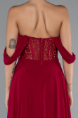 Plum Long Chiffon Evening Dress ABU3310