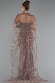 Long Copper Beaded Evening Dress ABU5141