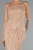Long Gold Beaded Evening Dress ABU5141