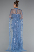 Long Indigo Beaded Evening Dress ABU5141