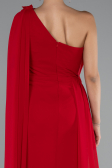 Long Red Chiffon Evening Dress ABU5144