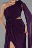 Long Purple Chiffon Evening Dress ABU5144