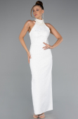 Midi White Evening Dress ABK2399