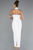 Midi White Evening Dress ABK2399
