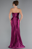 Long Cherry Colored Prom Gown ABU5022