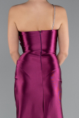 Long Cherry Colored Prom Gown ABU5022