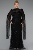 Long Black Beaded Evening Dress ABU5152