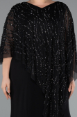 Long Black Formal Plus Size Dress ABU5158