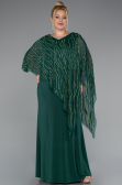 Long Emerald Green Formal Plus Size Dress ABU5158