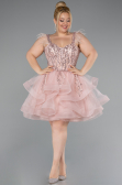 Pudra Short Plus Size Engagement Dress ABK2087