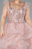 Pudra Short Plus Size Engagement Dress ABK2087