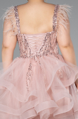 Pudra Short Plus Size Engagement Dress ABK2087