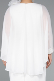 Midi White Plus Size Party Dress ABK2383